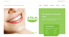 Desktop Screenshot of apam.ee